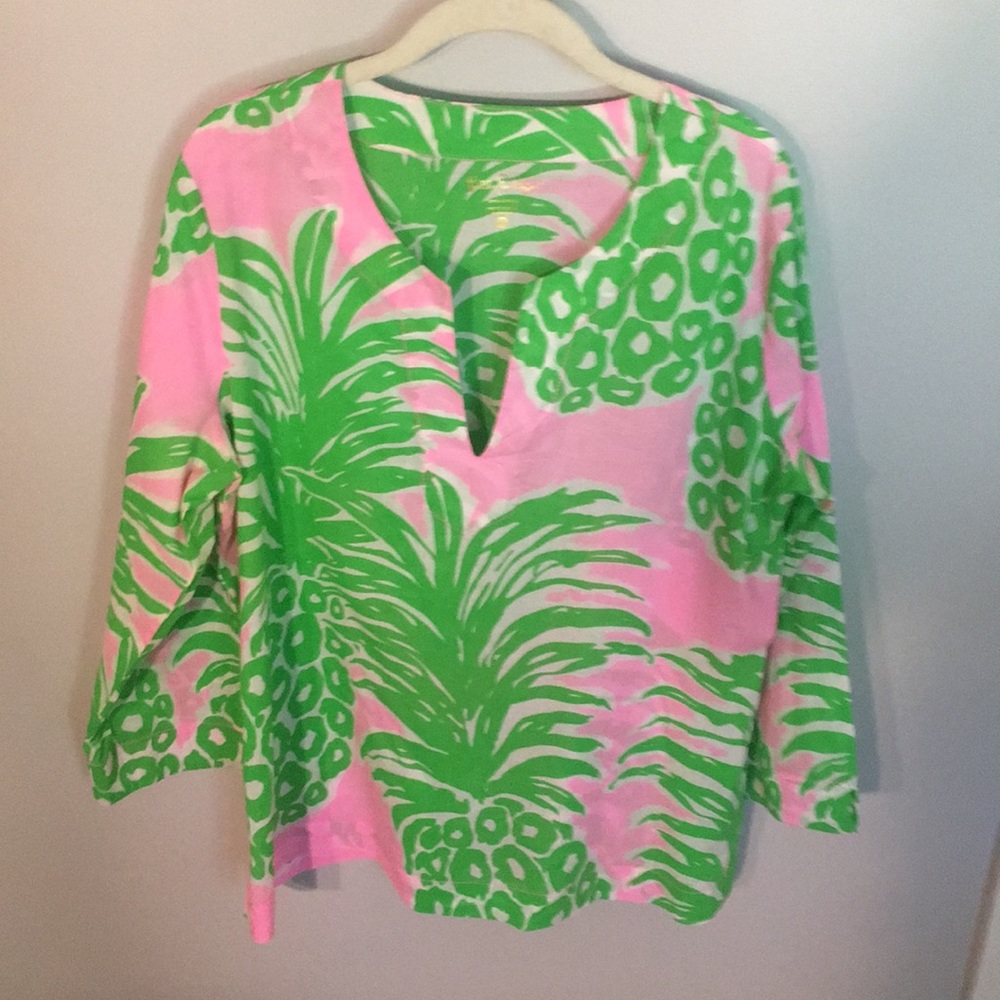 Lilly Pulitzer Amelia Island Pineapple Tunic